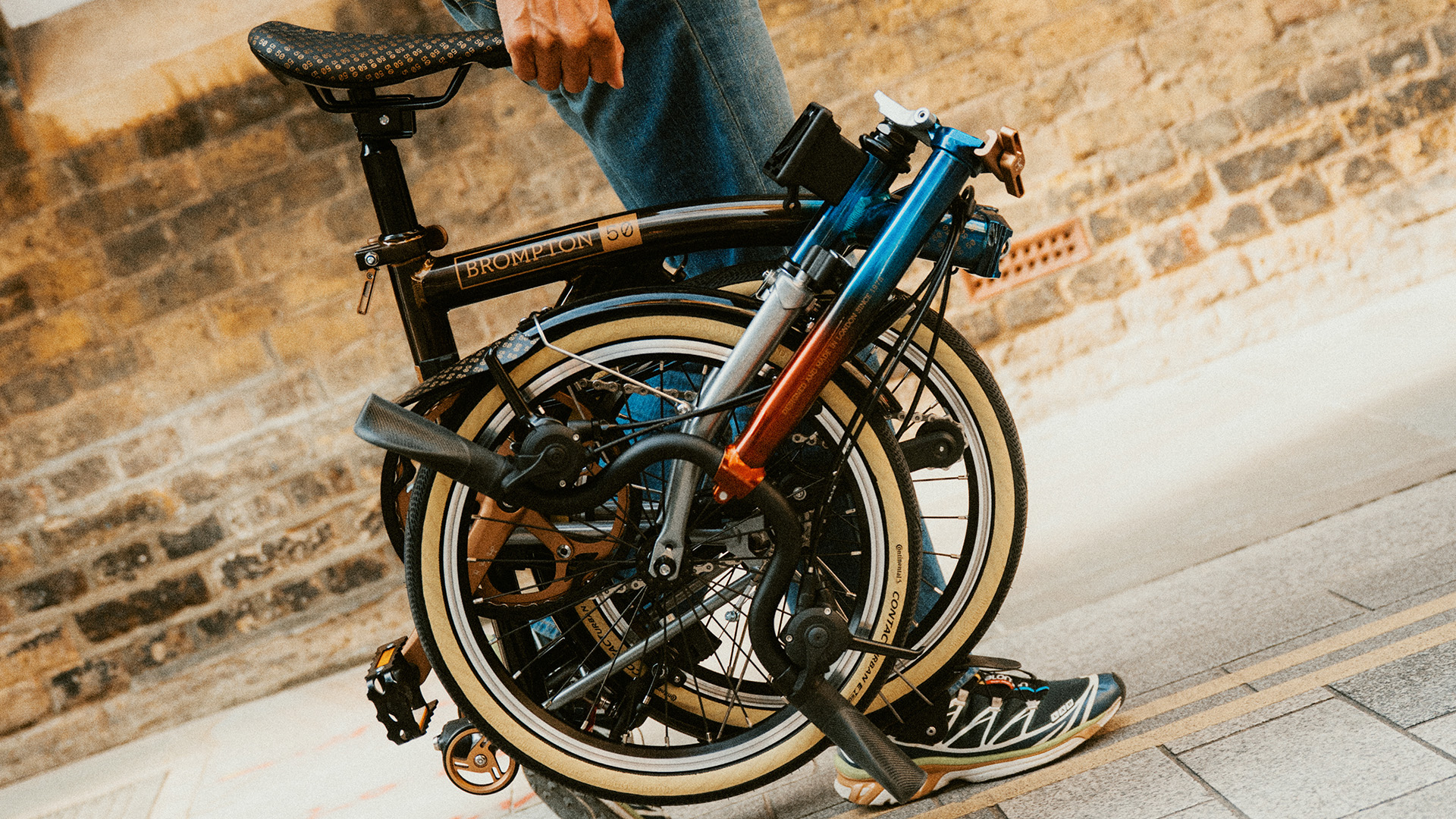 Brompton 1975 Edition bicycle detail shot