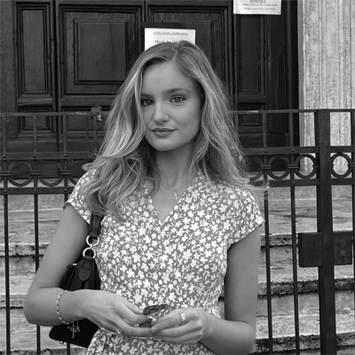 black and white picture of kitchen expert from Procook Georgia Allman