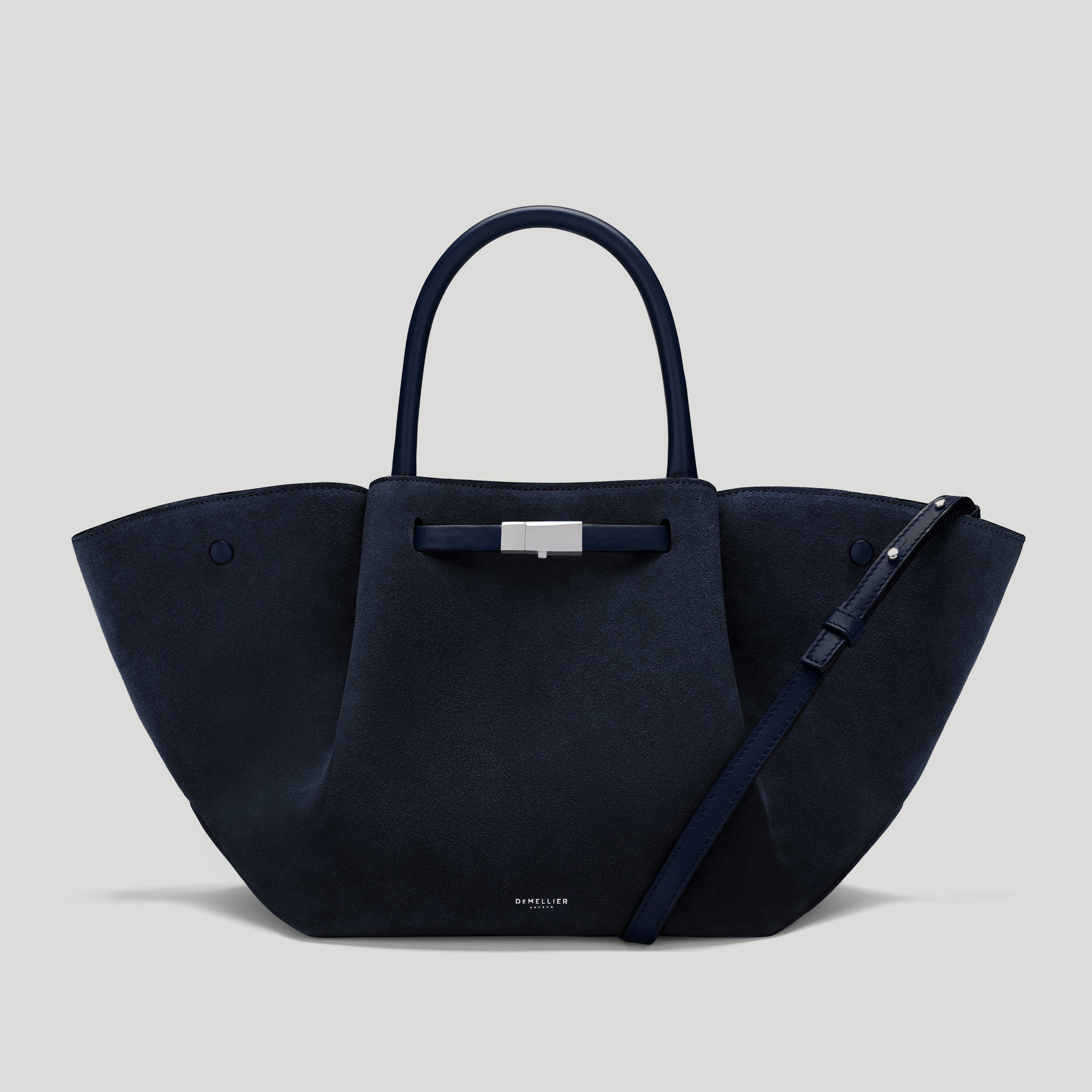 The Midi New York | Midnight Blue Suede | Demellier