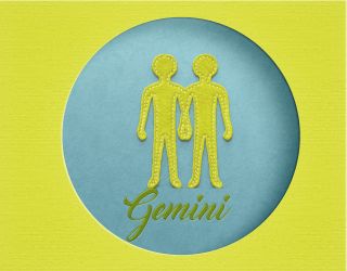 Gemini horoscope sign - stock photo