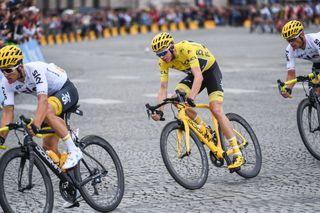 Chris Froome on stage 21 of the Tour de France