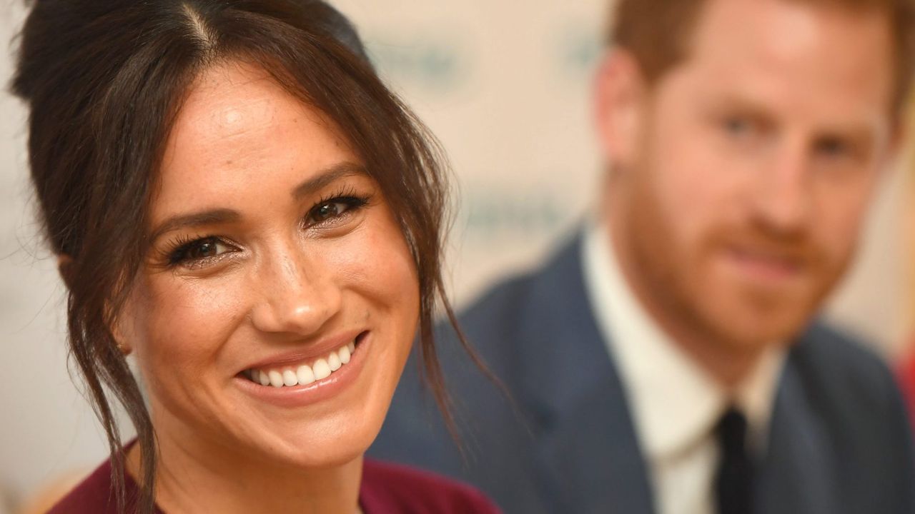 Meghan, Duchess of Sussex and Prince Harry, Duke of Sussex attend a roundtable discussion on gender equality with The Queens Commonwealth Trust (QCT) and One Young World at Windsor Castle on October 25, 2019 in Windsor, England