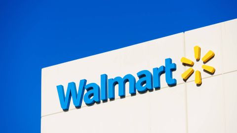 Walmart logo shown on store