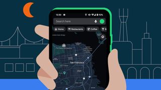 Modo oscuro de Google Maps