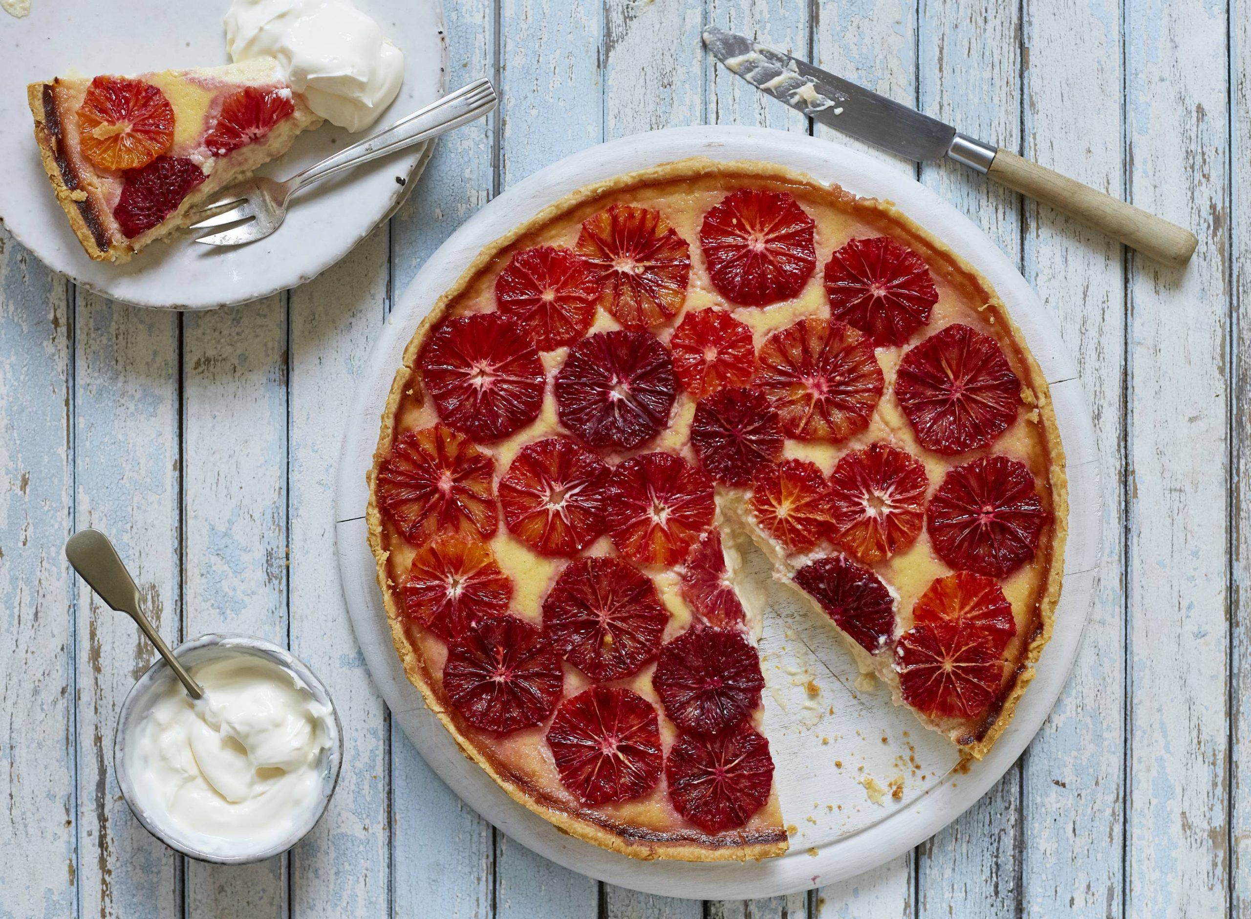 Blood orange tart recipe