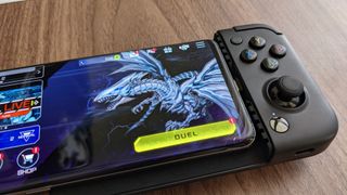 Gamesir X2 Pro with Yugioh Master Duel on phone