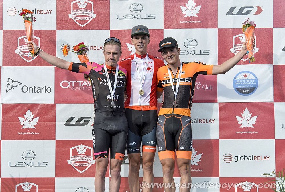 Podium: Marc-Antoine Soucy, Matte0 Dal-Cin, Pier-Andre Cote