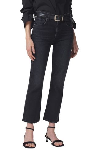 Isola Frayed Crop Bootcut Jeans