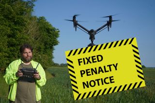 Adam with mock up Fixed Penalty Notice