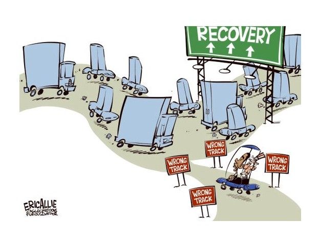 Obama: On the wrong road to recovery