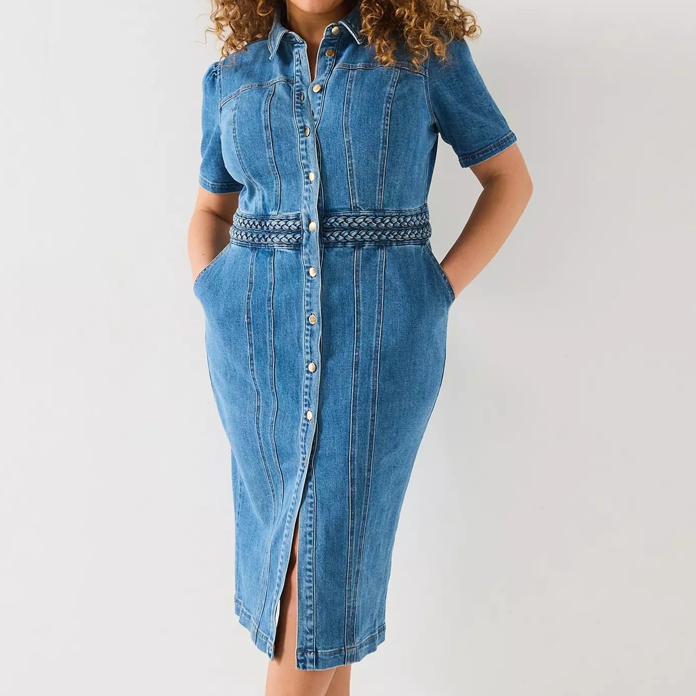 V by Very Curve Denim Dress