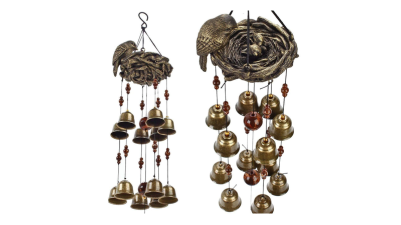 Gardenvy bird nest wind chime
