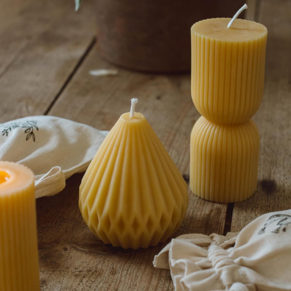 Goldrick, Artisan Beeswax Pear Candle