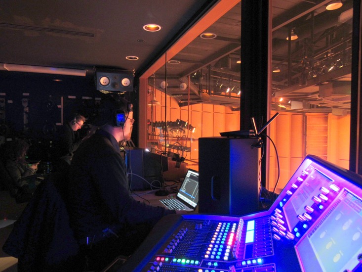 Cory Champion mixes a 5.1 production on the dLive