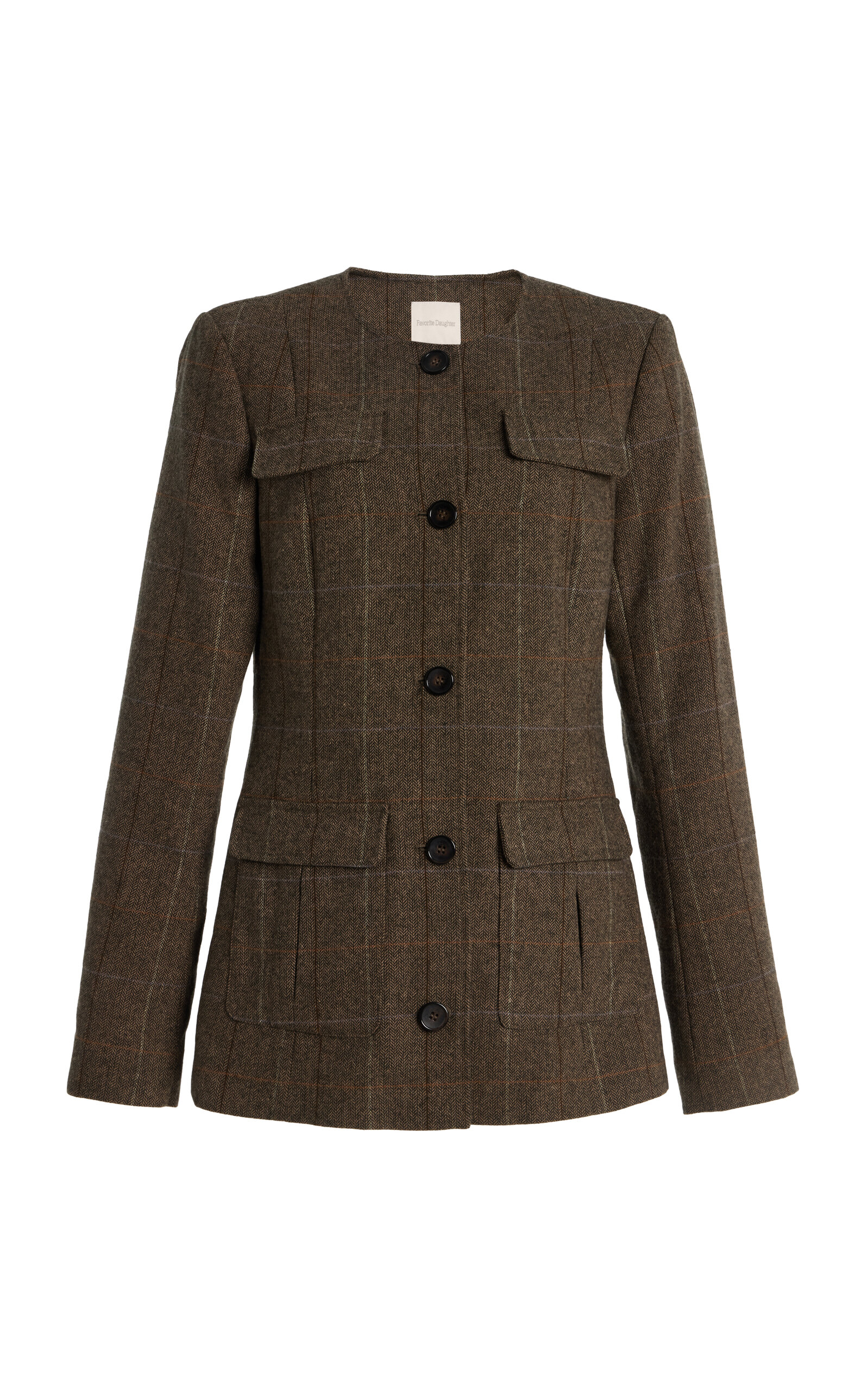 Wool Herringbone Spencer Jacket