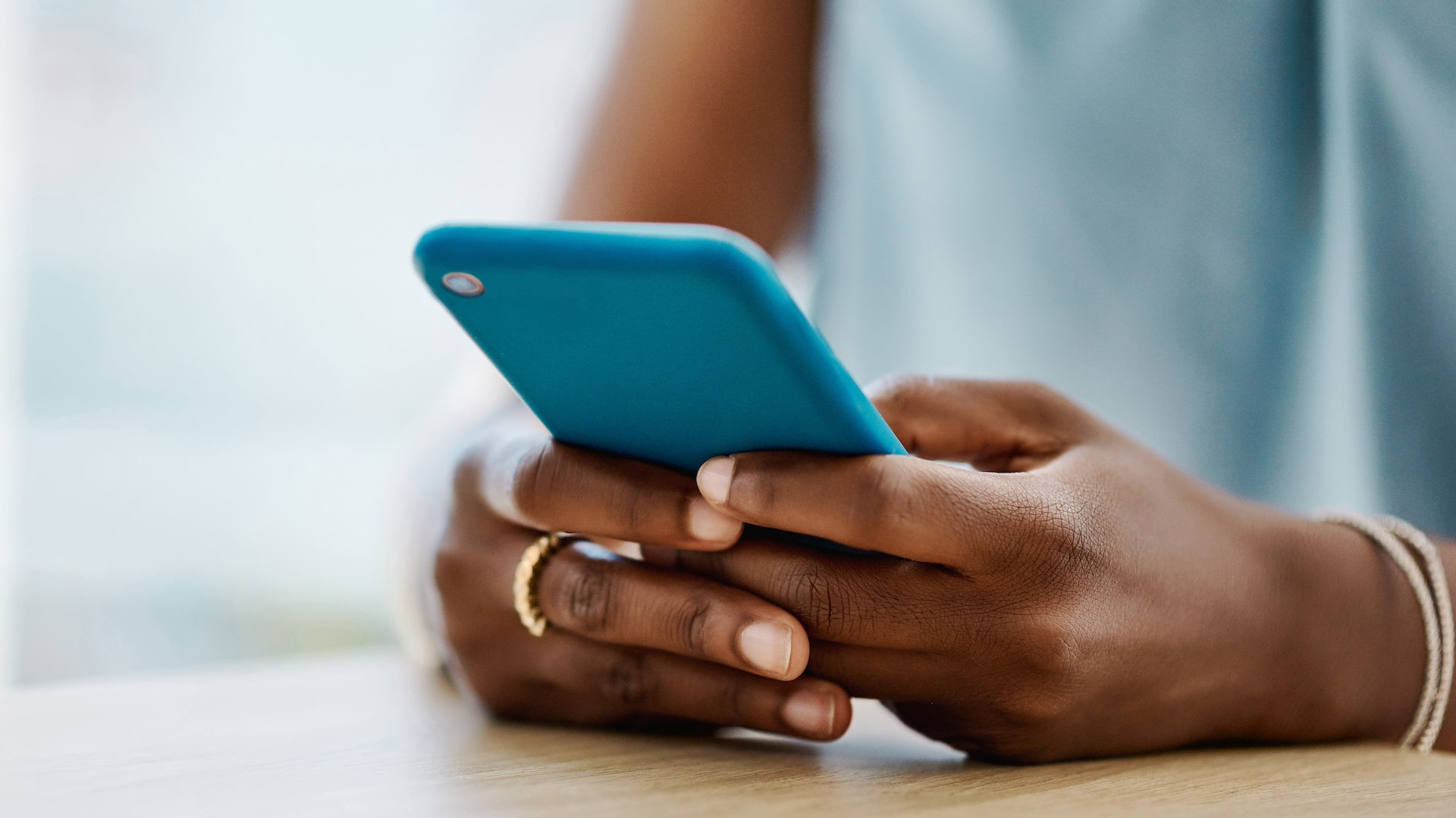 woman using phone