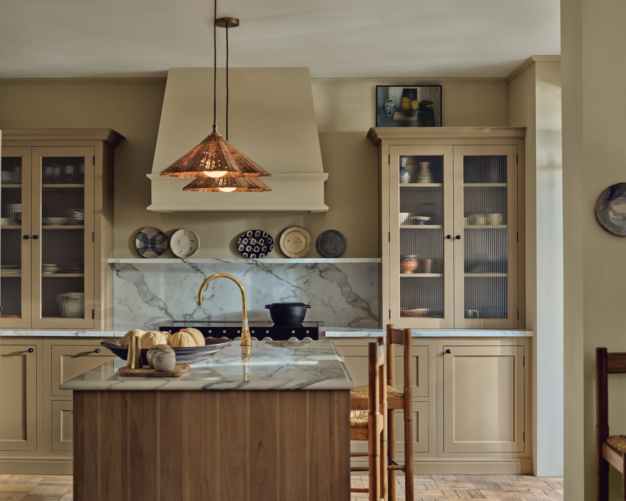 A beige wooden Neptune kitchen