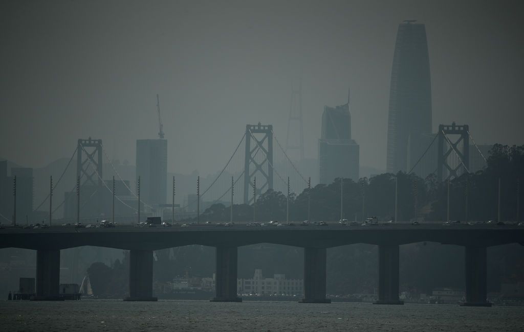 Smoky air in San Francisco.