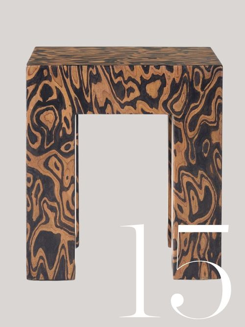 Pierce & Ward Novelty Burl Side Table