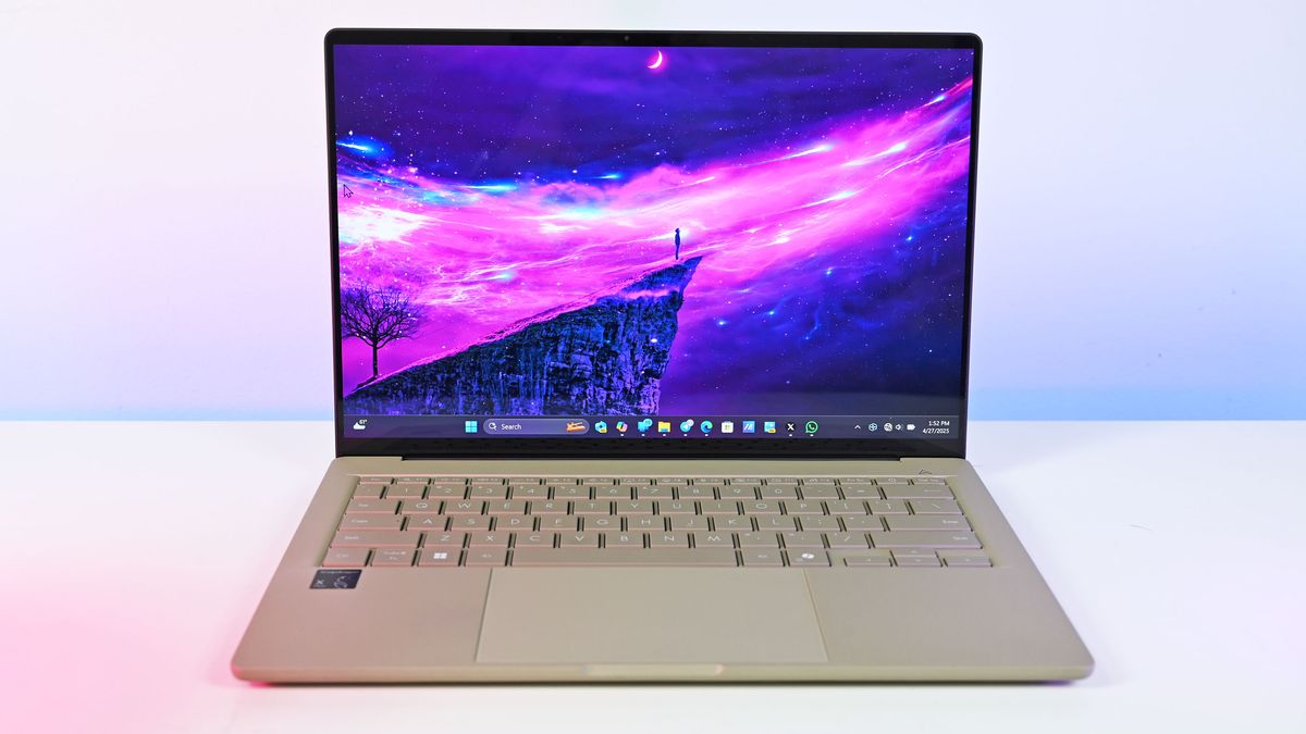 ASUS Zenbook A14 with Snapdragon X Plus in Zabriskie Beige