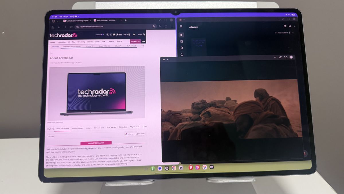 Samsung Galaxy Tab S11 Ultra multitasking