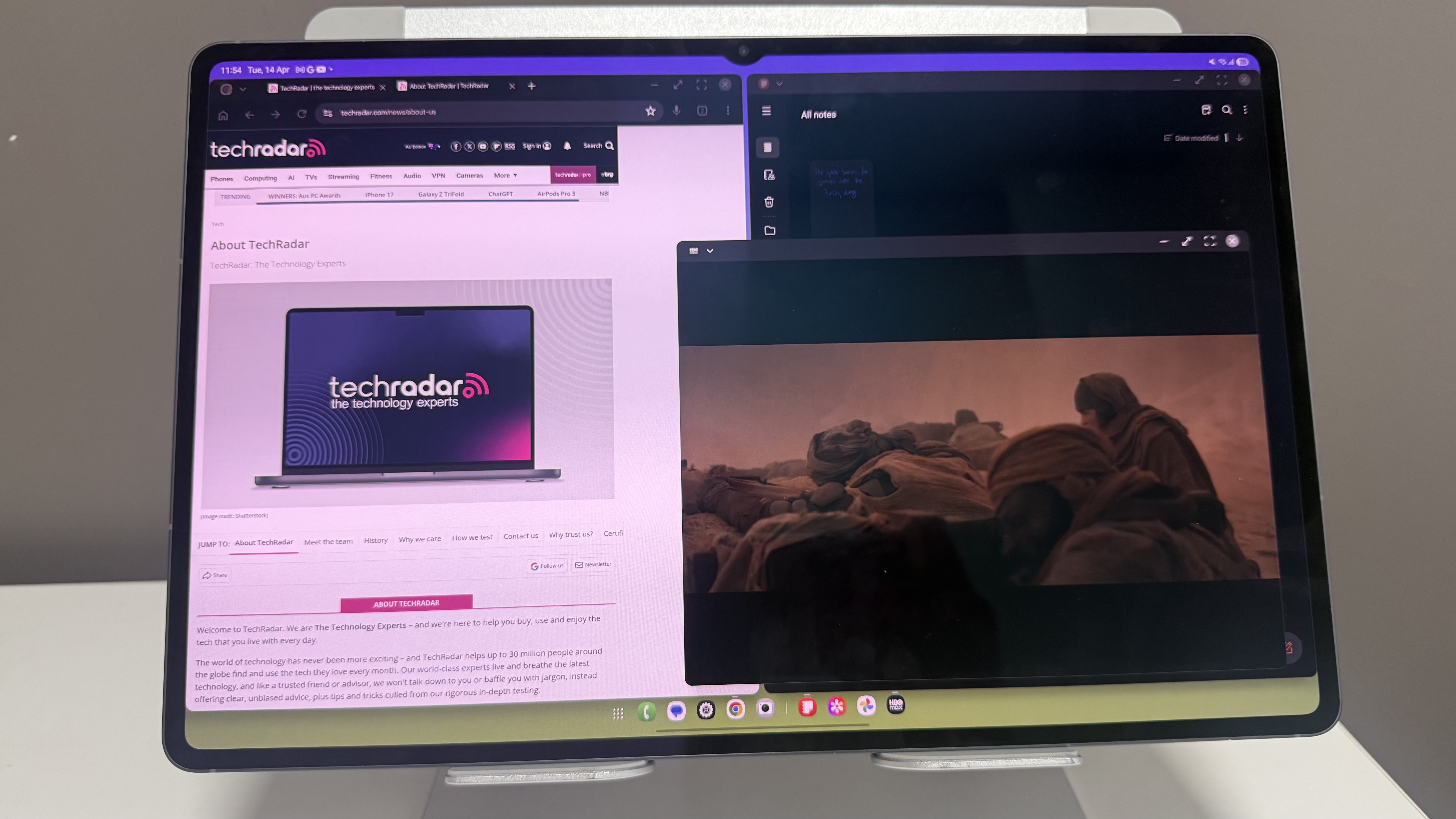 Samsung Galaxy Tab S11 Ultra multitasking