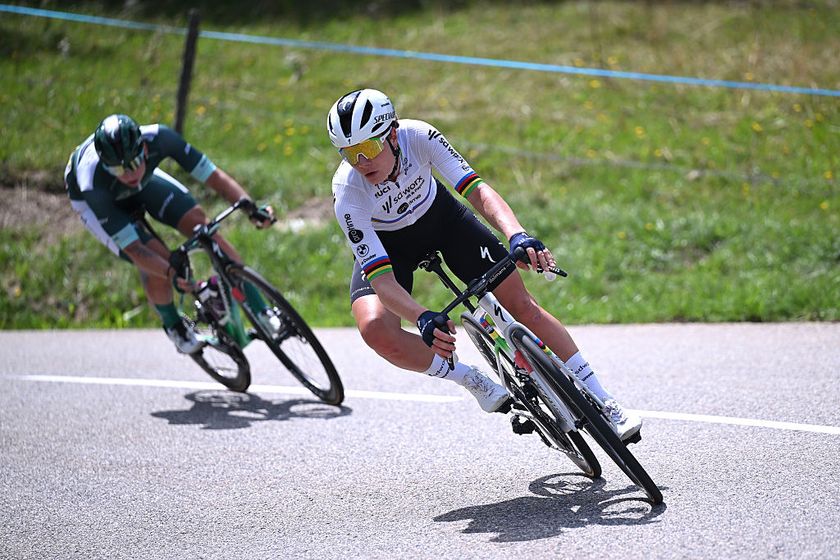 SAINT-FRANCOIS LONGCHAMP, FRANCE - AUGUST 02: Lotte Kopecky of Belgium and Team SD Worx - Protime competes during the 4th Tour de France Femmes 2025, Stage 8 a 111.9km stage from Chambery to Saint-Francois Longchamp - Col de la Madeleine 1986m / #UCIWWT / on August 02, 2025 in Saint-Francois Longchamp, France. (Photo by Szymon Gruchalski/Getty Images)