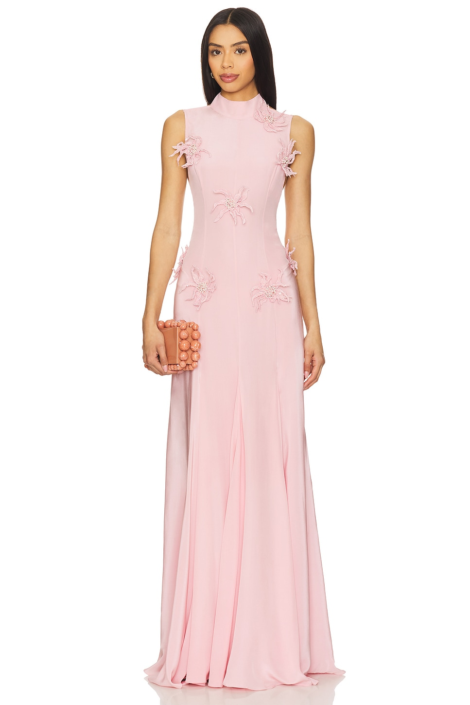 LA FUORI Backless Maxi Dress