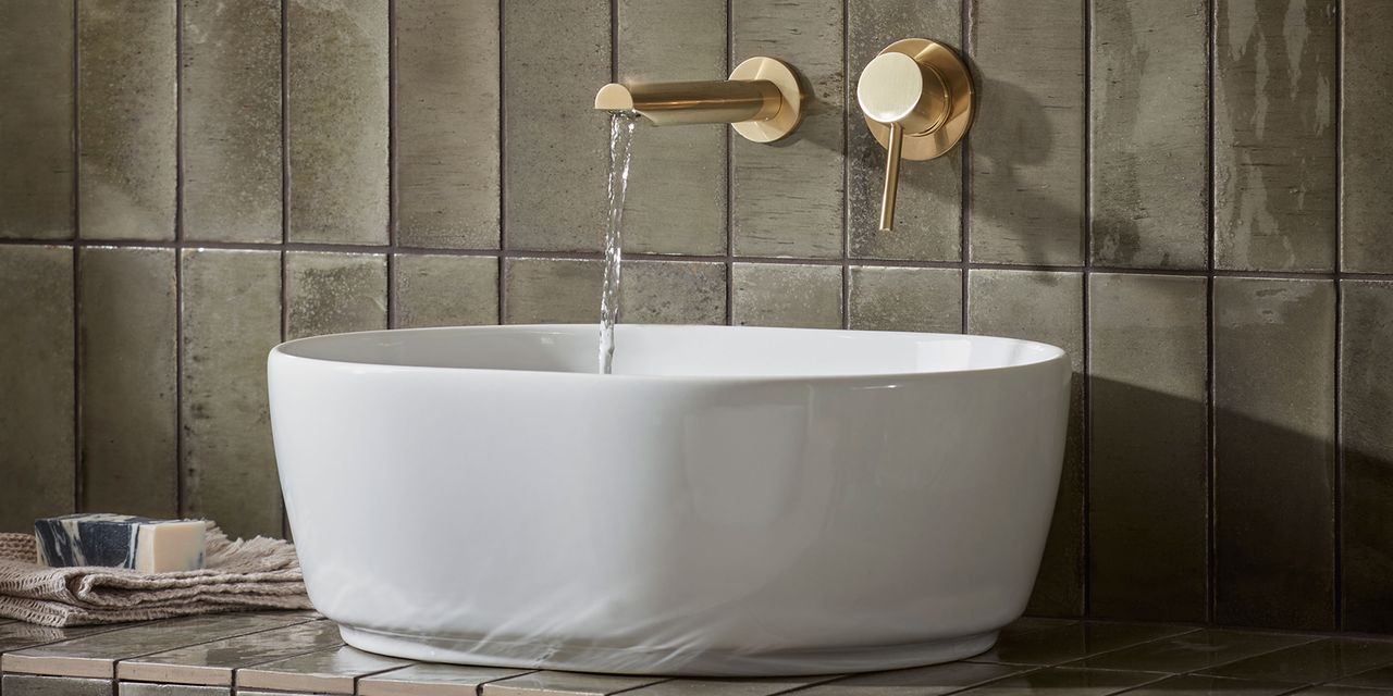 Promotional feature Roper Rhodes brass bathroom accessories