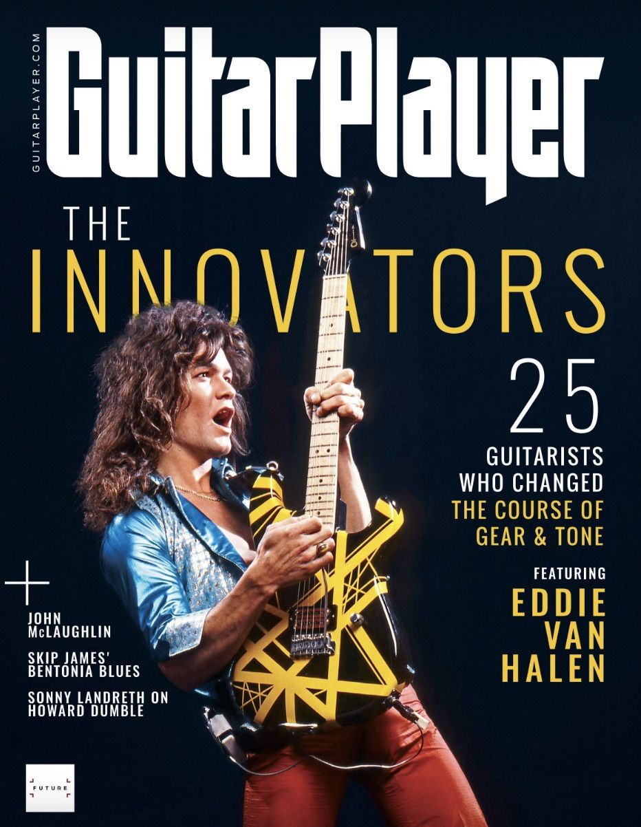 The cover of Guitar Player&#039;s forthcoming April 2022 issue