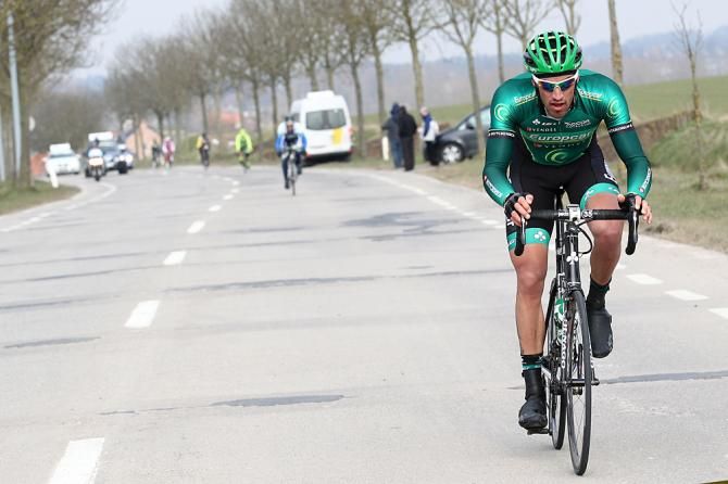 Damien Gaudin (Europcar) puts in a dig