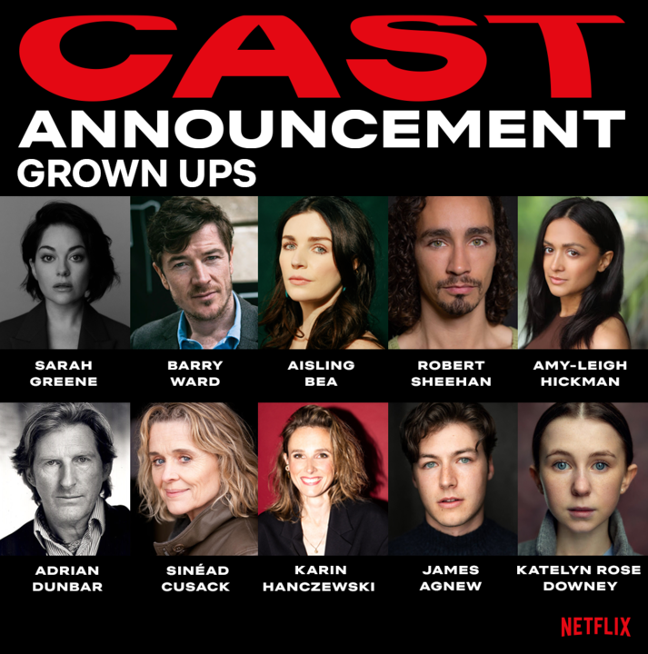 Collage of &quot;Grown Ups&quot; cast headshots, courtesy of Netflix