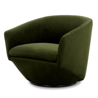 Haddie Upholstered Swivel Barrel Chair