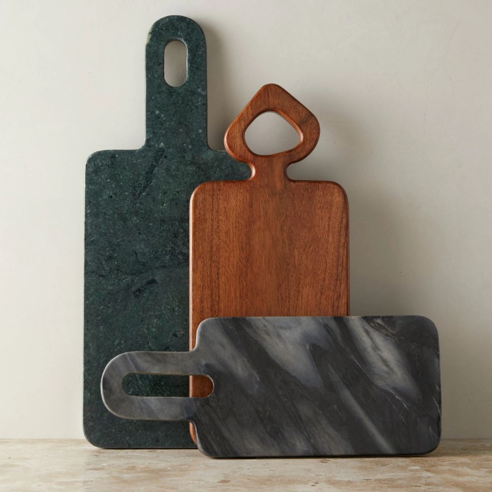 set of three cheese boards