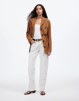 Madewell, The Dean Easy Straight Jean in Vintage Canvas