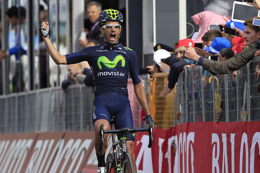 Movistar's Be&ntilde;at Intxausti wins Giro d'Italia stage 8