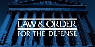 Law & Order: For the Defense logo.