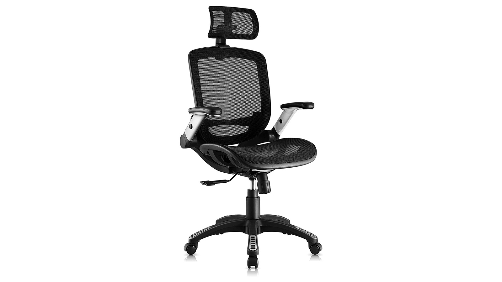 Lumbar Support Gabrylly Office Mesh Chair Ergonomic Desk Chair Swivel Computer Task Chair for Home Office Tilt Back Adjustable Headrest with Flip-Up Arms 