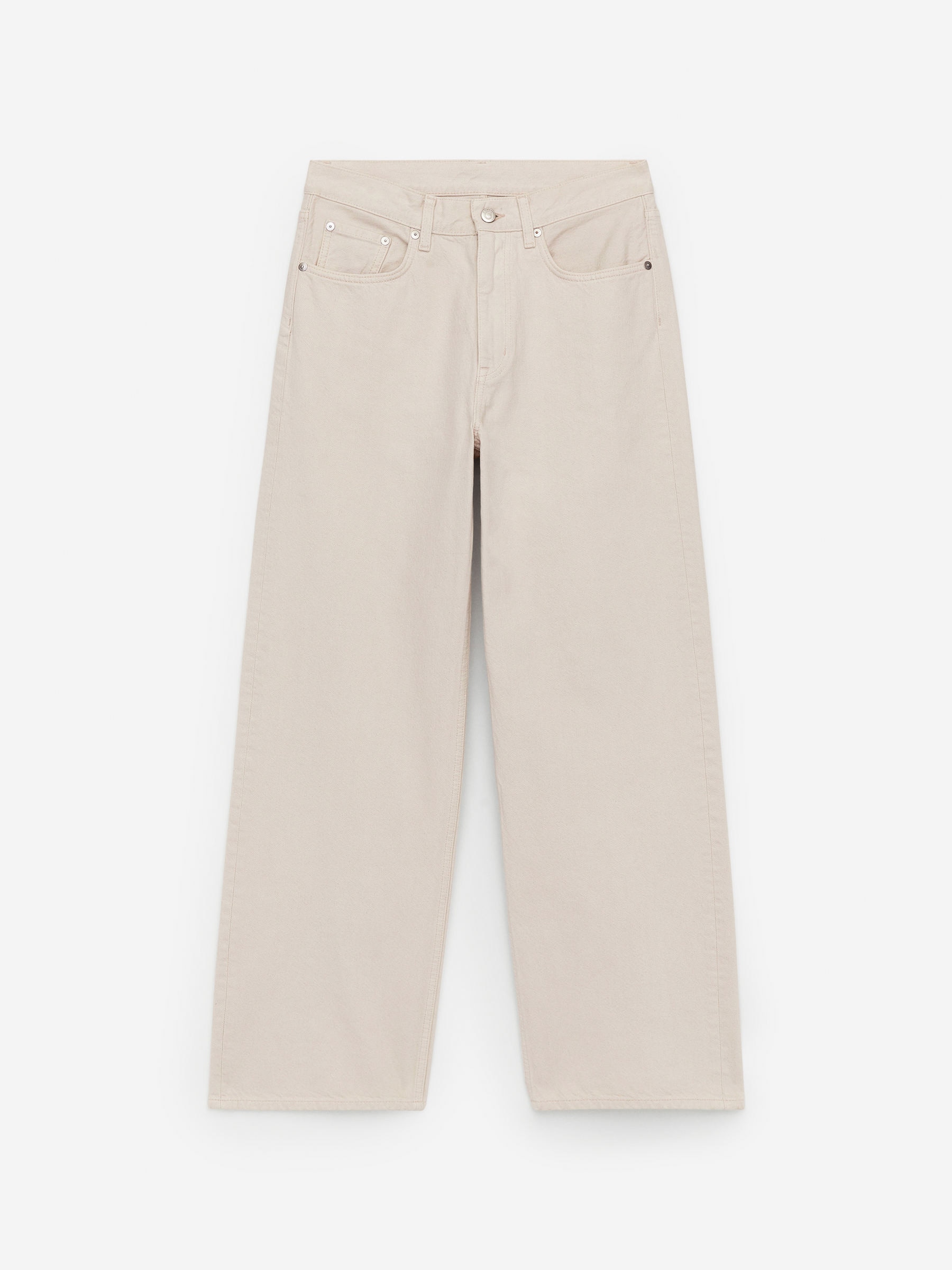 Coral Wide Jeans &amp;ndash; Off White &amp;ndash; Women &amp;ndash; Arket Gb