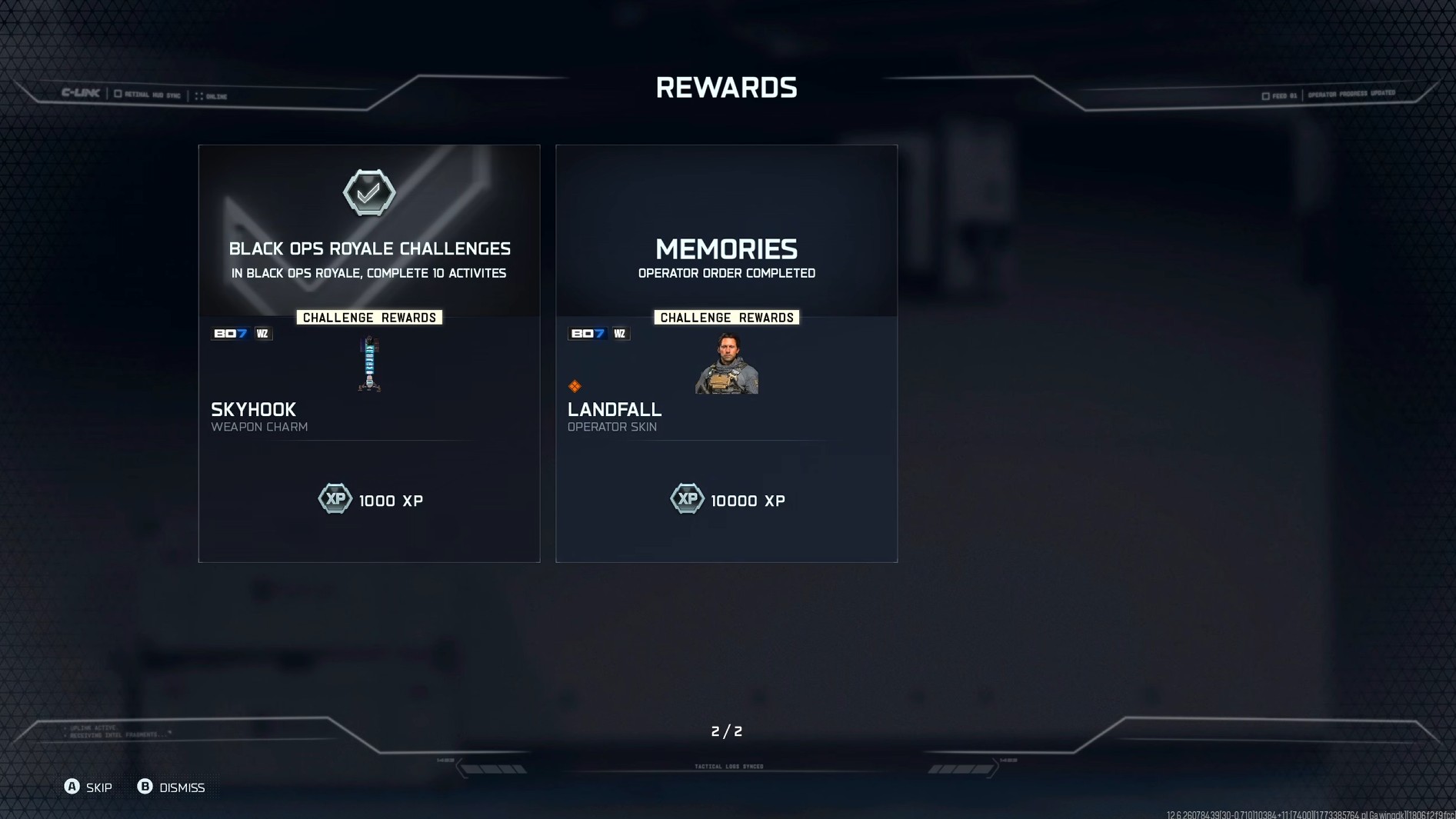 Completing the steps for the Memories Operator Order in Call of Duty: Warzone Black Ops Royale