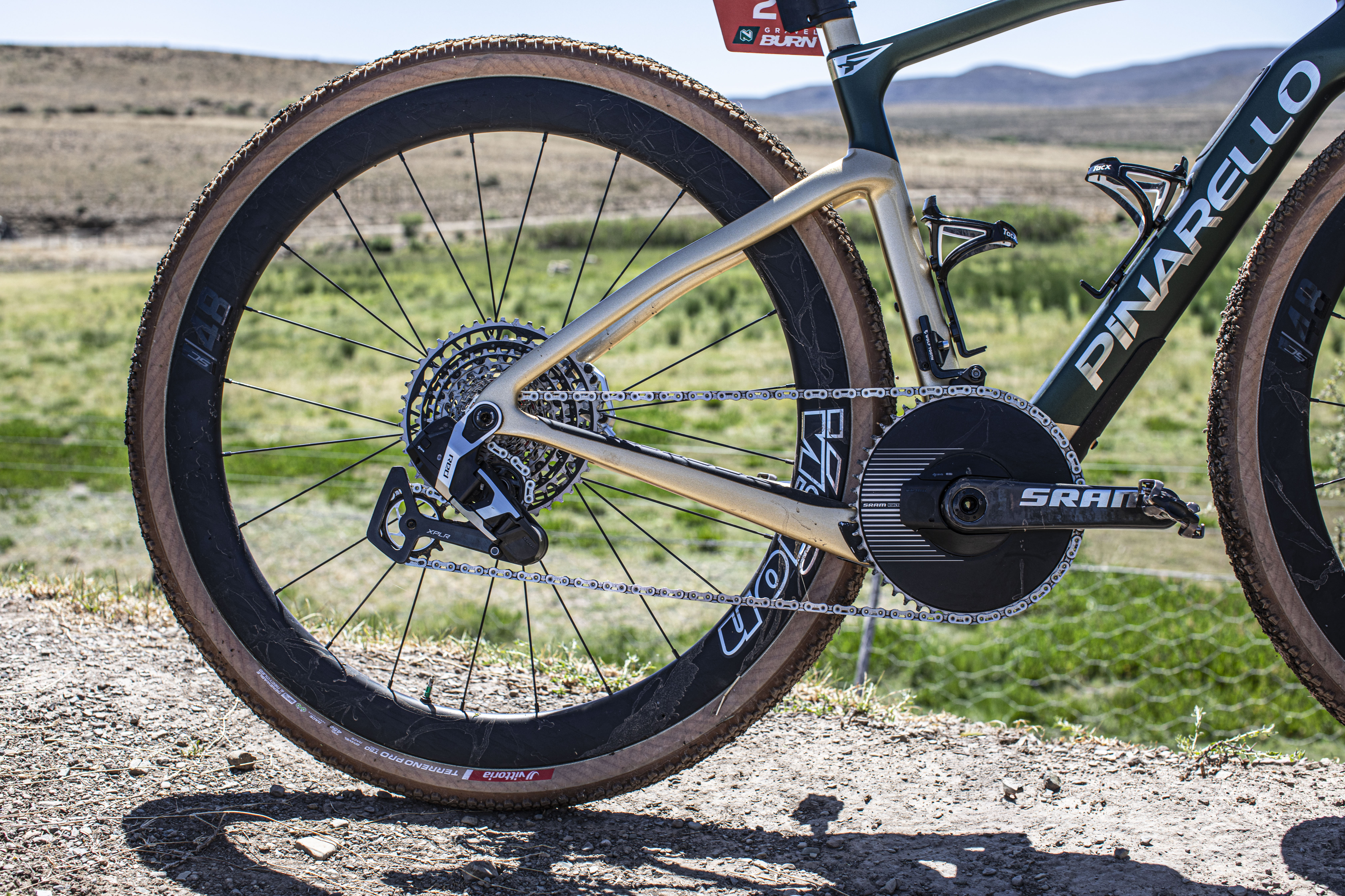 Tom Pidcock&#039;s Pinarello Dogma GR at Gravel Burn