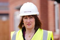 Chancellor Rachel Reeves Visits Housing Construction Site In Nottingham