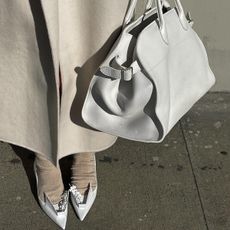 White handbag and shoes