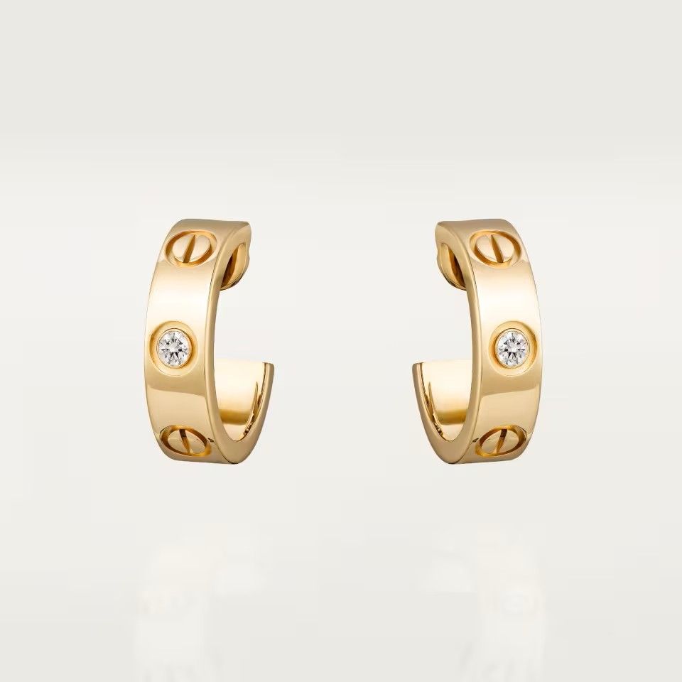Cartier, LOVE hoop earrings, classic model