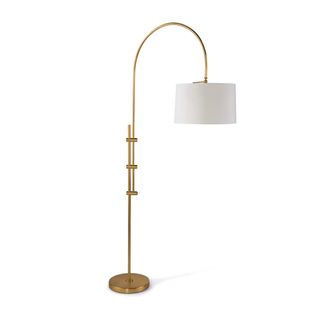 A gold floor lamp from Magnolia