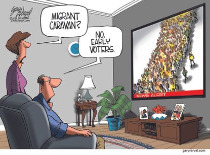 U.S. Migrant caravan election day influence