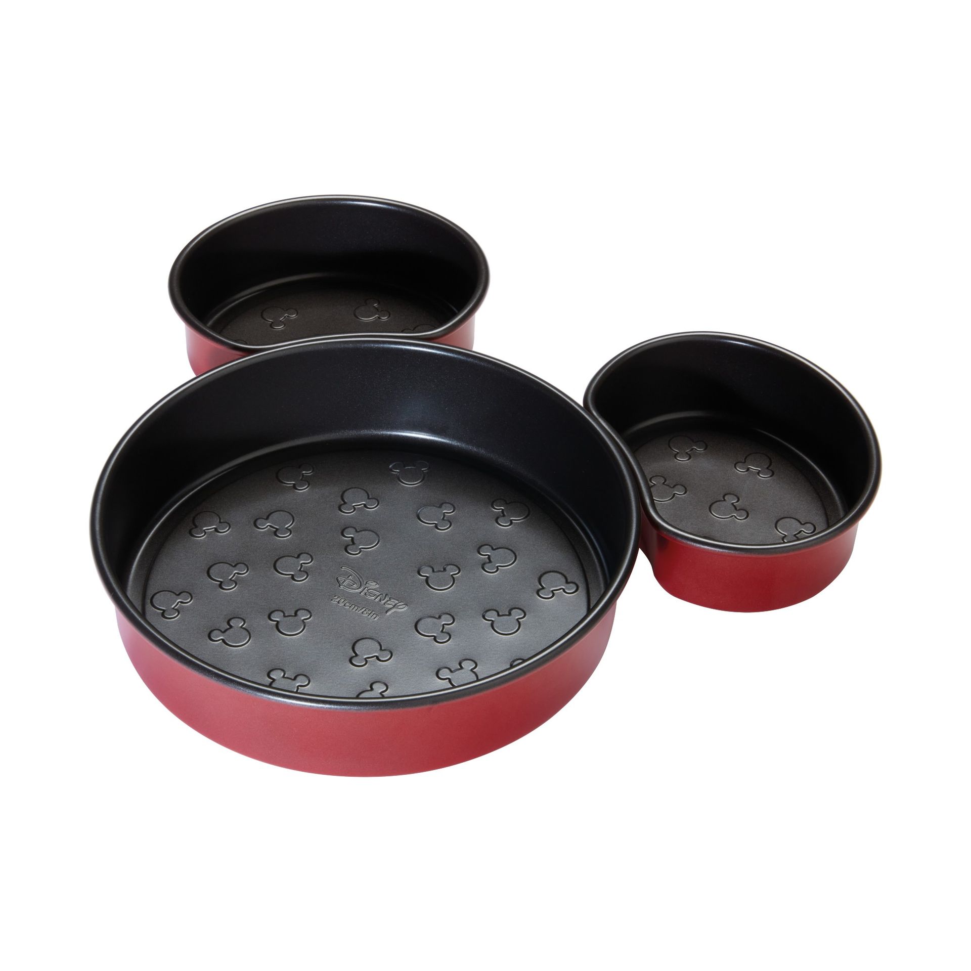 Prestige Disney Mickey Non-Stick Mickey Head Cake Tins - 3 Piece