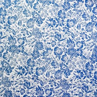 Rose and Hubble Floral Printed Fabric - 45 Inch Wide 100% Cotton Poplin for Dressmaking, Quilting, and Crafting - Soft, Cotton Fabric for Sewing, Apparel, Home Décor, Bag Making (cp0858cp, 0.5 Metre)