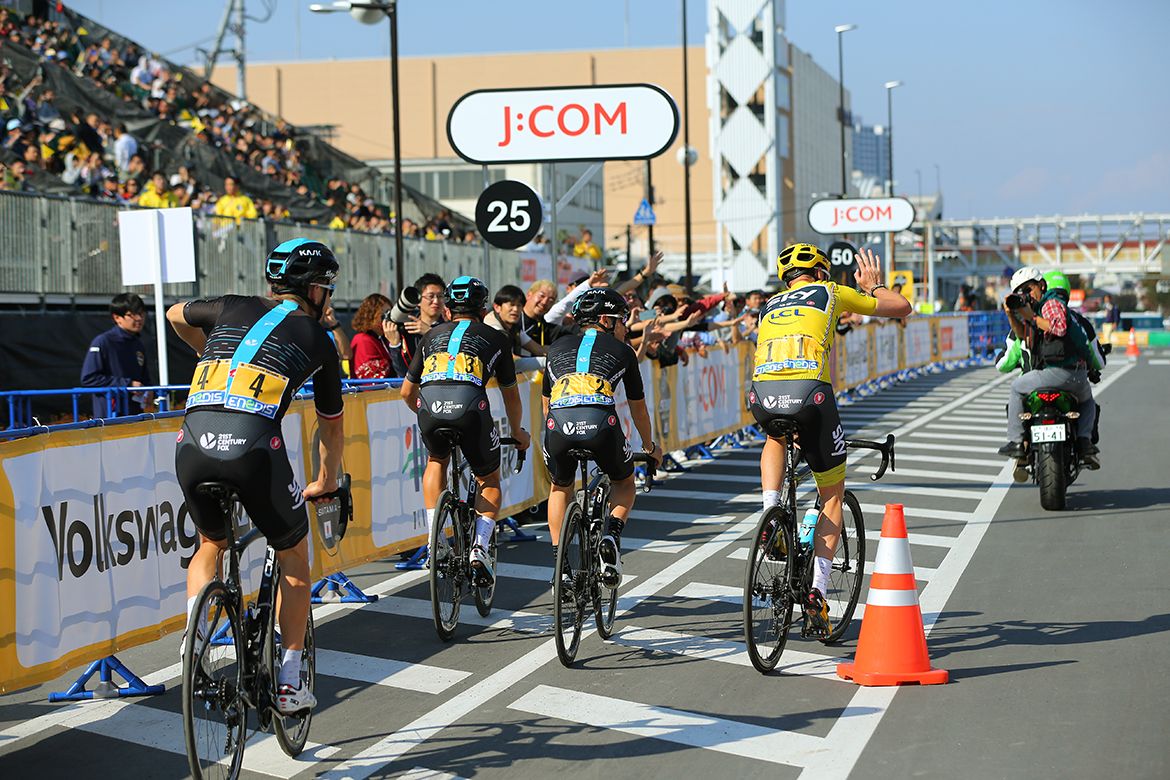 Team Sky at the Saitama Criterium.