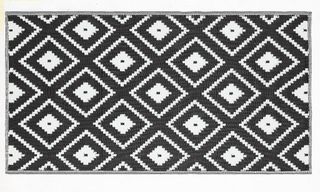 monochrome outdoor rug